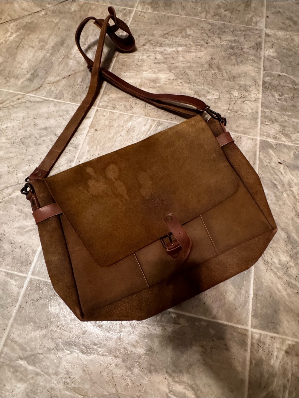 STS RANCHWEAR Classic Brown leather Crossbody Messenger Bag